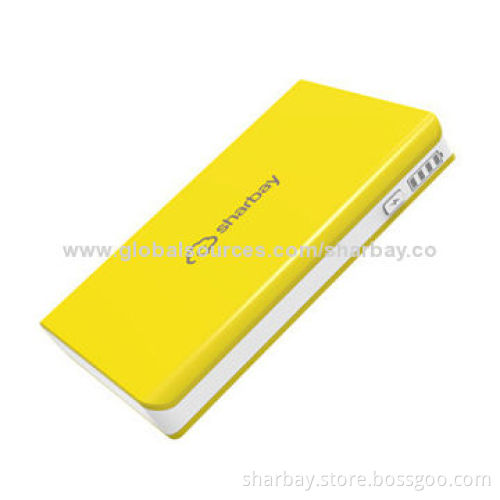 Power Banks with 6000mAh Capacity, Lithium Polymer Battery, 5V/1A/2.1A Output/RoHS/FCC/CE Approved